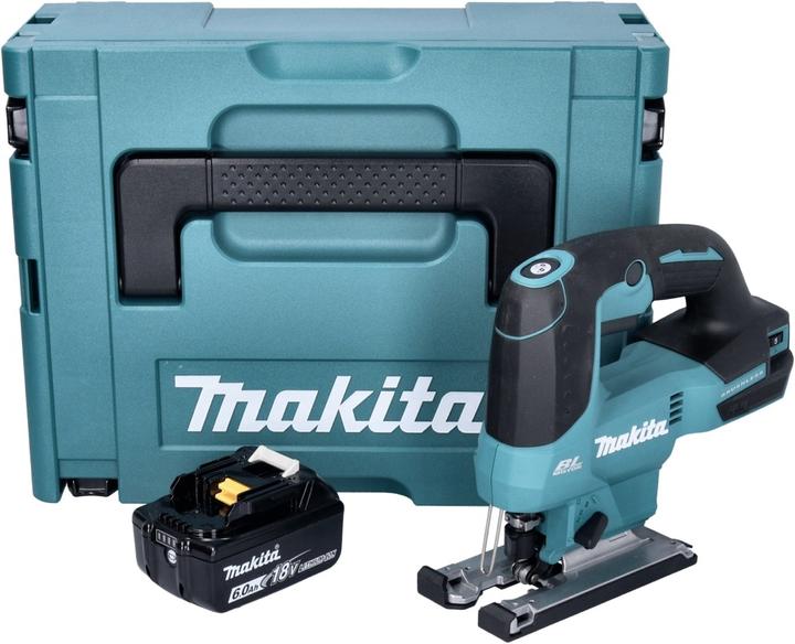 Actual product image Makita DJV 184 G1J Battery pendulum jigsaw 18 V Brushless + 1x battery 6,0 Ah + Makpac - without charger