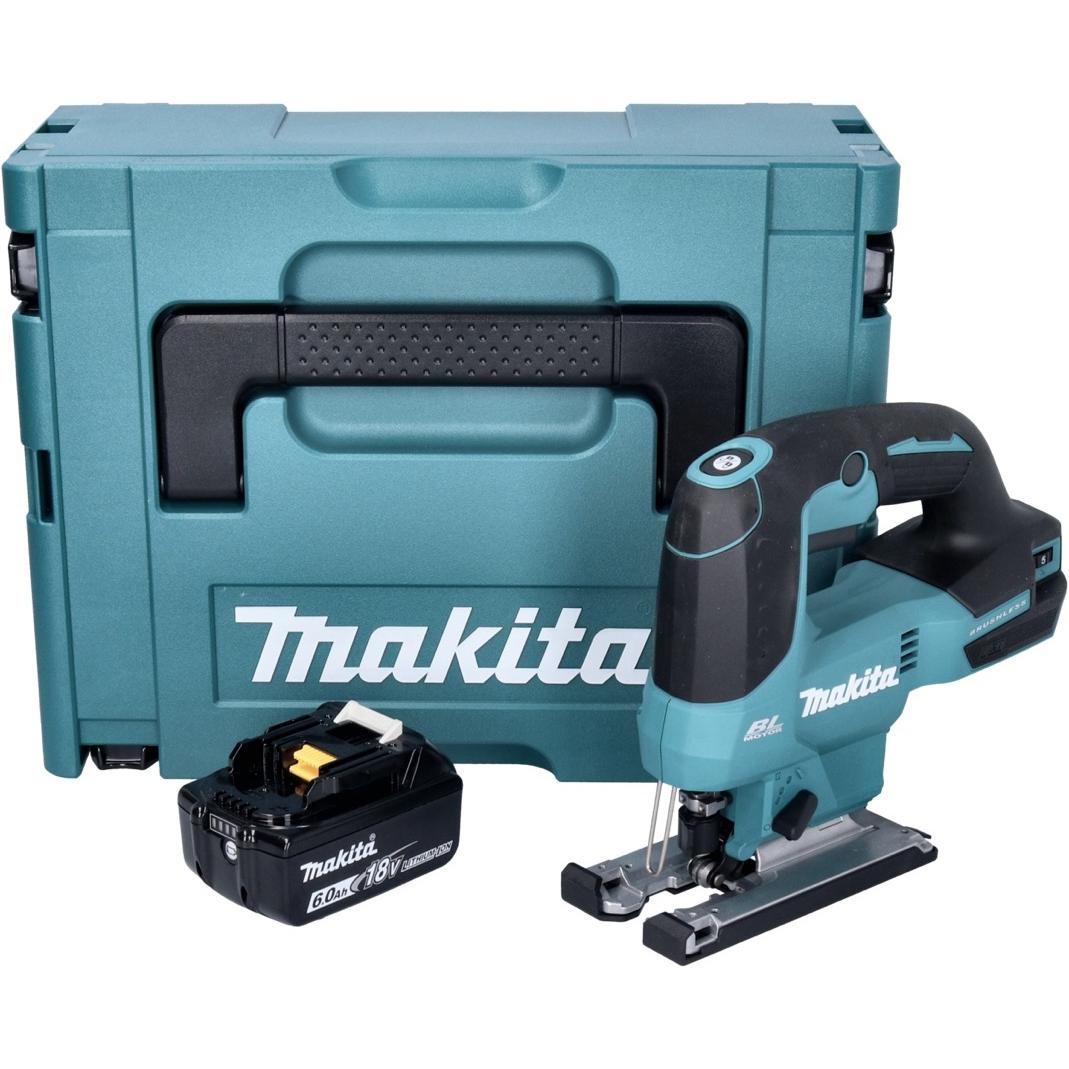 Thumbnail - Makita, Stichsäge, DJV 184 G1J Akku Pendelhub Stichsäge 18 V Brushless + 1x Akku 6,0 Ah + Makpac - ohne Ladegerä
