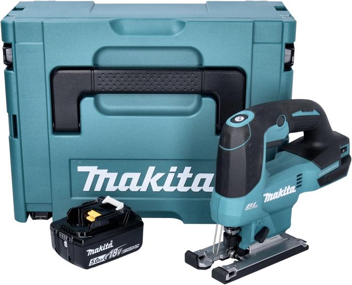 Actual product image Makita DJV 184 T1J Battery Pendulum Jigsaw 18 V Brushless + 1x Battery 5,0 Ah + Makpac - without charger