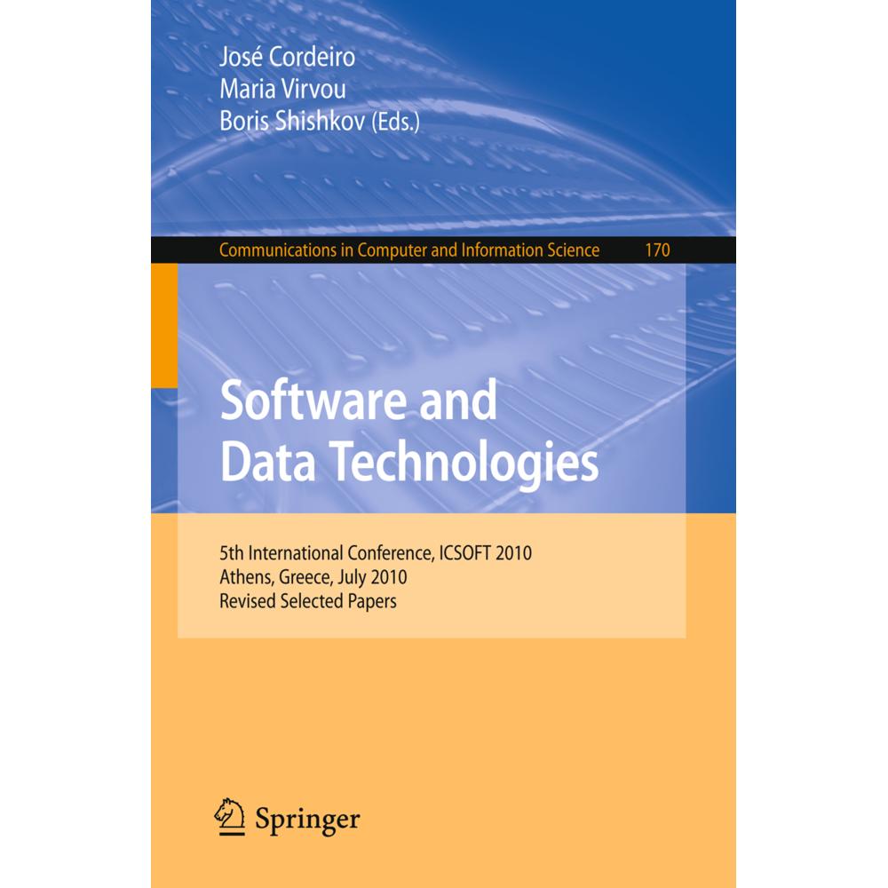 Software and Data Technologies, Fachbücher von José Cordeiro, Maria Virvou, Boris Shishkov