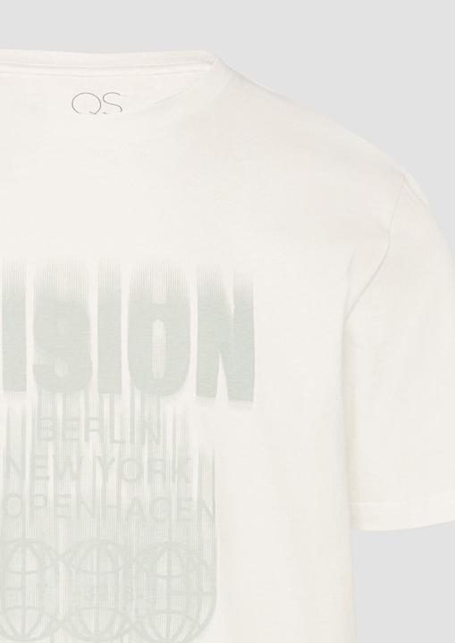 Produktbild S.Oliver T-Shirt Basic Rundhals T-Shirt mit Frontprint (M)