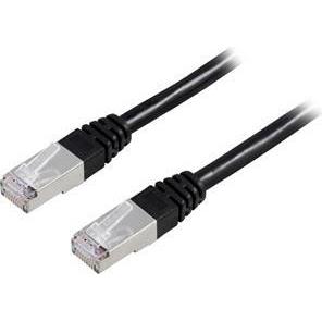 Thumbnail - Deltaco FTP Cat6 - 1m - 1 m - Cat6 - RJ-45 - RJ-45 - Schwarz (UTP, CAT6, 1 m), Netzwerkkabel