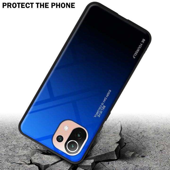 Actual product image Cadorabo TPU 2 colors glass envelope (Xiaomi Mi 11 Lite, Xiaomi Mi 11 Lite 5G, Xiaomi Mi 11 Lite 5G NE)