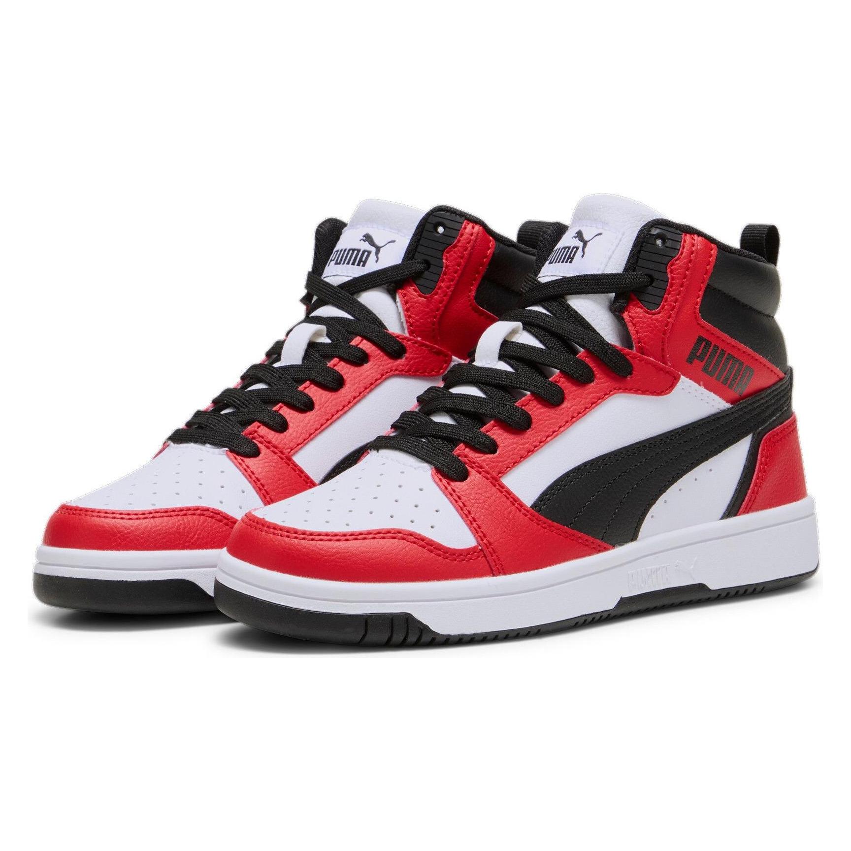 Puma, Unisex, Sneakers, Rebound V6 Mid Jr, Wit, (37.5)