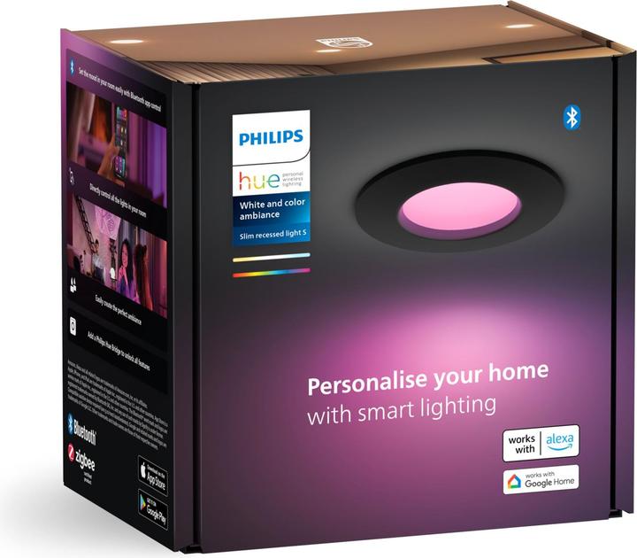 Actual product image Philips Hue White & Color Ambiance Slim Recessed (650 lm)