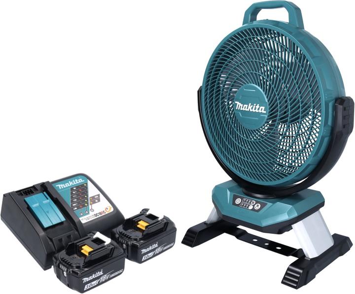 Image du produit Makita DCF 301 RF Ventilateur sans fil 18 V 33 cm + 2x batterie 3,0 Ah + chargeur