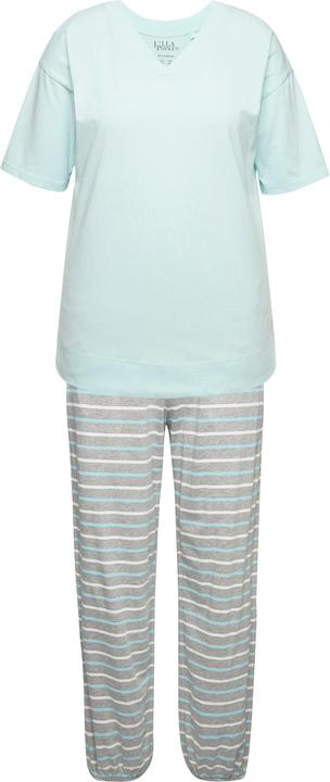 Immagine prodotto Ulla Popken Pigiama con cuori, scollo a V e mezze maniche (42, 44)