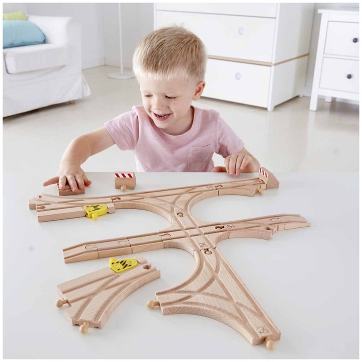 Actual product image Hape Rail kit changeover & switches