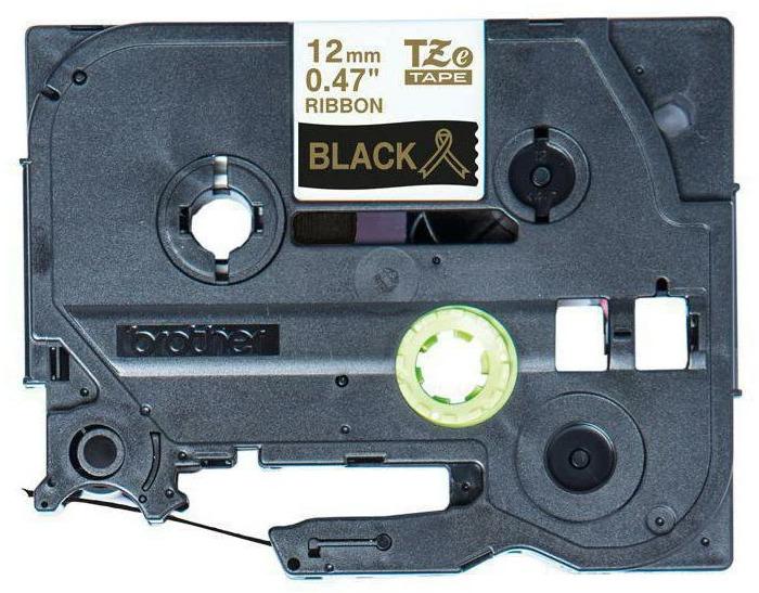 Actual product image Brother TZe-R334 (1.20 cm, Black)