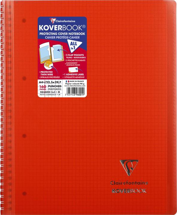Actual product image Clairefontaine Koverbook (A4+, Checked, Hardcover)