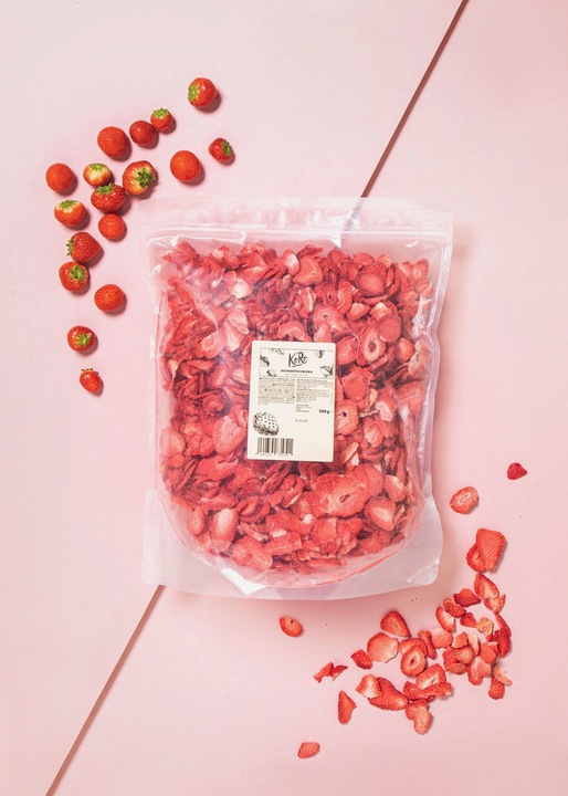 Produktbild KoRo Gefriergetrocknete Erdbeerscheiben (350 g)