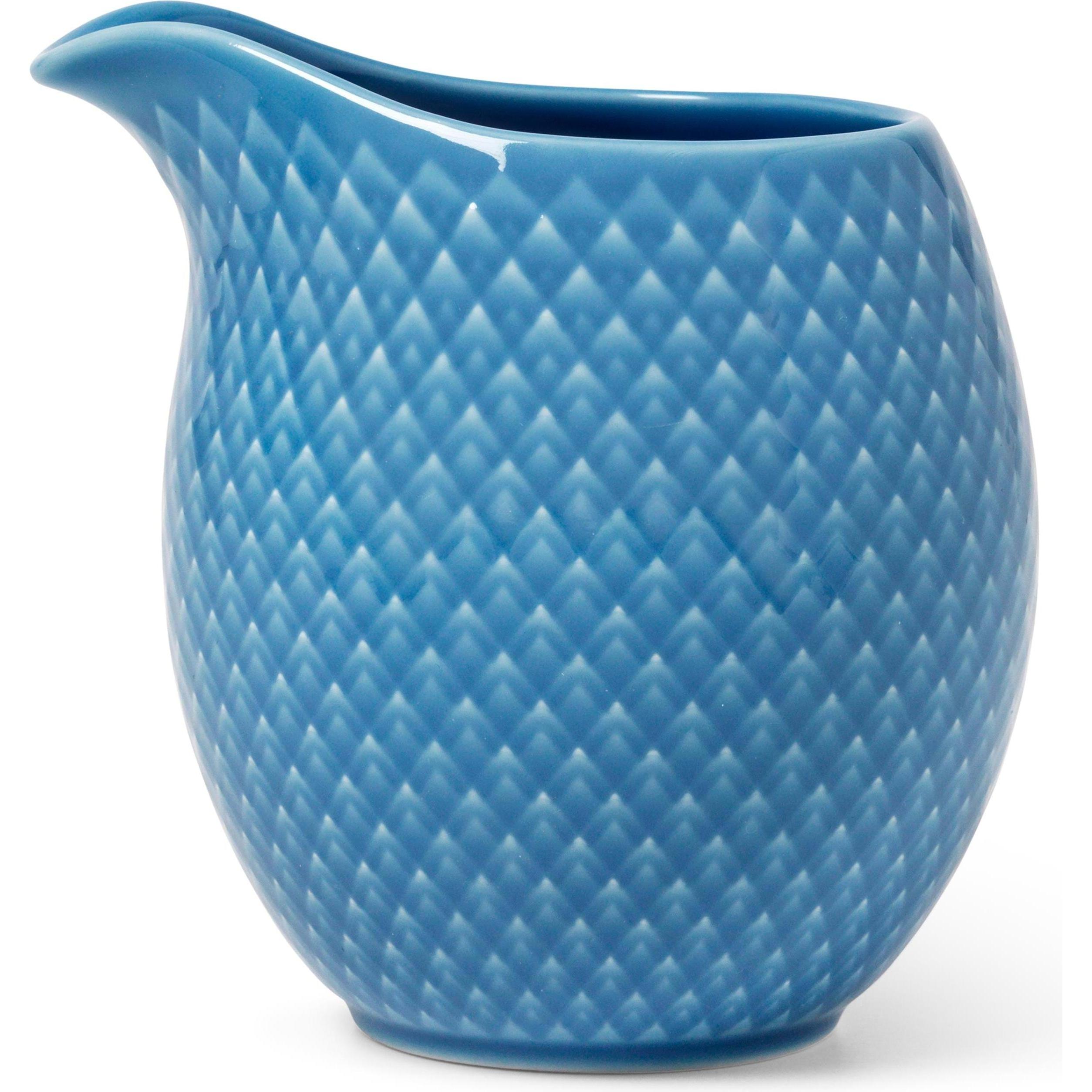 Lyngby Lattina di latte color rombo, Lattiera, Blu