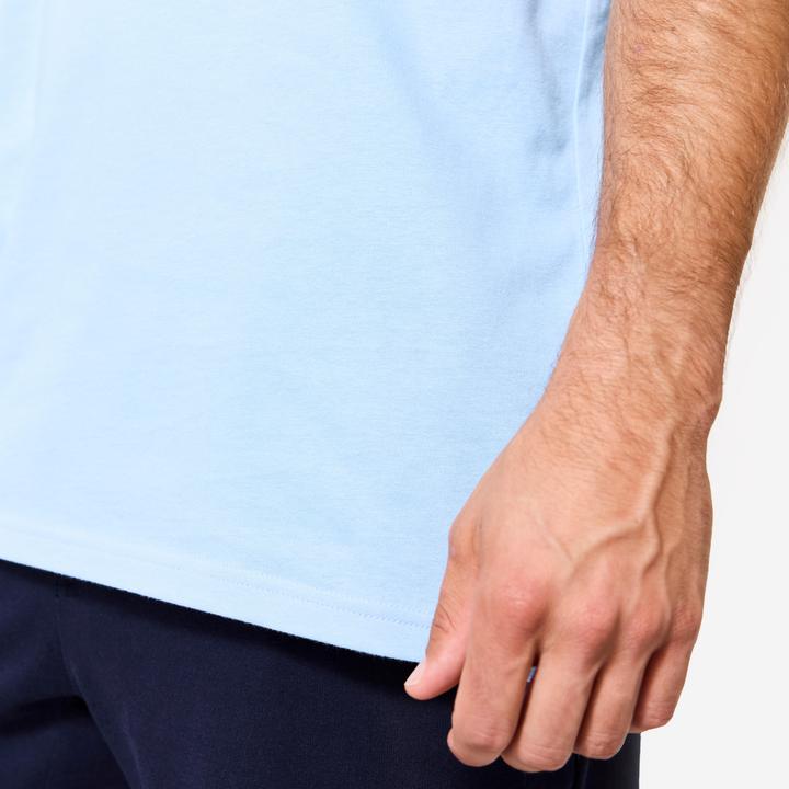 Produktbild Domyos Men's Regular Fitness T-Shirt - Light Blue (L)