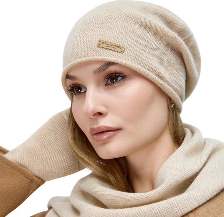 Actual product image Bellemere Hat Double Layer Cashmere Hat (One size)