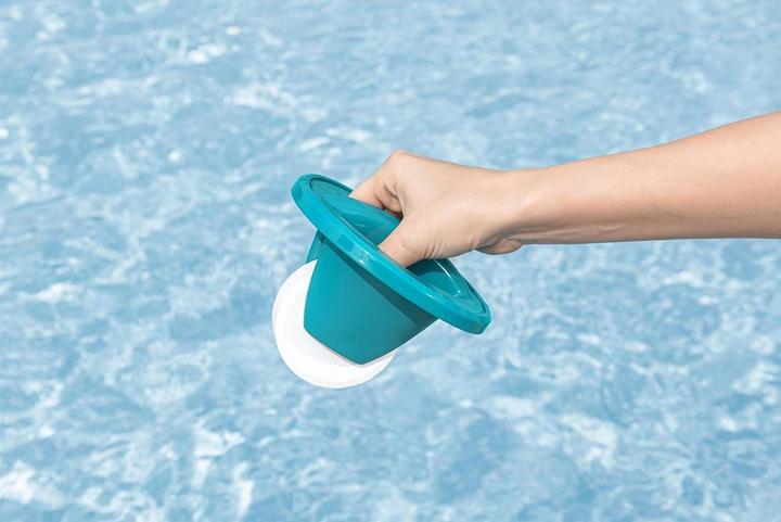 Produktbild Bestway Dosierschwimmer mit Chemguard™ Schutzhandschuh Ø 17.5 x 18.6 cm