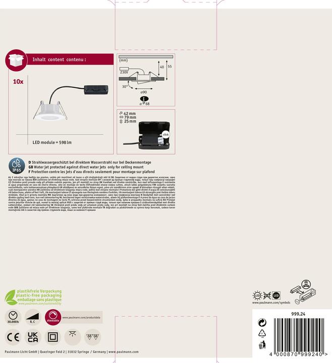 Produktbild Paulmann Calla Set (560 lm)