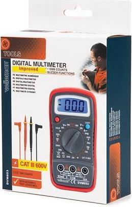 Immagine prodotto Velleman MULTIMÈTRE NUMÉRIQUE - CAT. III 300 V / CAT. II 500 V - 1999 PUNTI - FUNZIONE MÉMOIRE / RÉTROÉCL... (CAT III 600V, CAT III 300V)