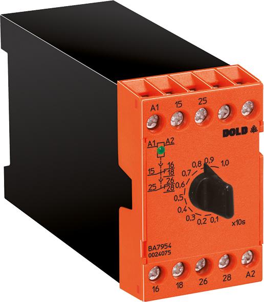 Produktbild Dold Söhne Zeitrelais BA7954.82#0024075 AC50/60HZ230V0,5-10S Zeitrelais 4030641240752