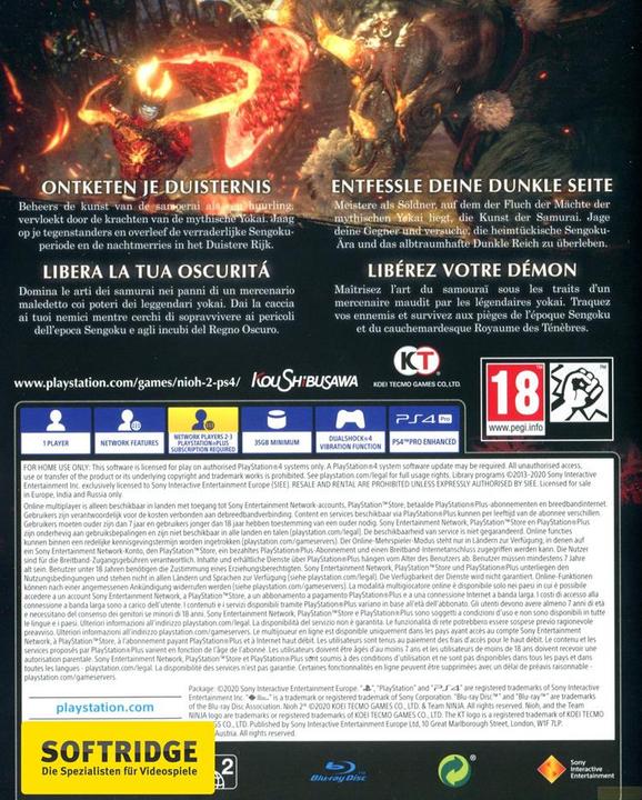 Image du produit Sony Nioh 2 (PS4, DE)