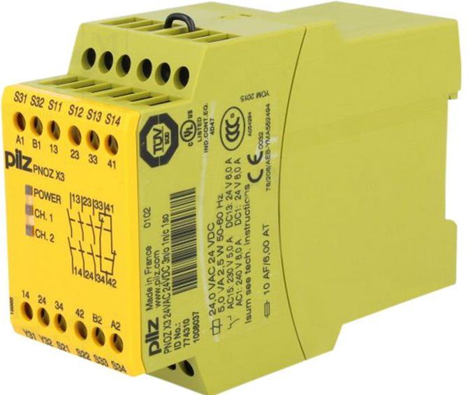 Productafbeelding Pilz Noodstopschakelaar PNOZ X3 24VUC