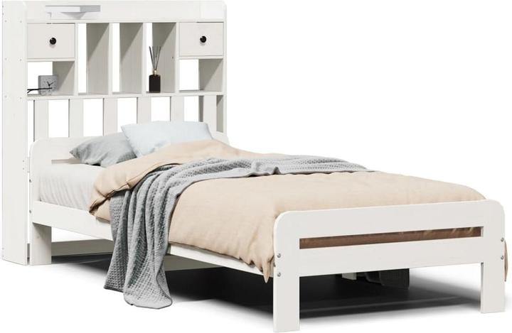 Image du produit vidaXL Bett mit Regal (140 x 200 cm)