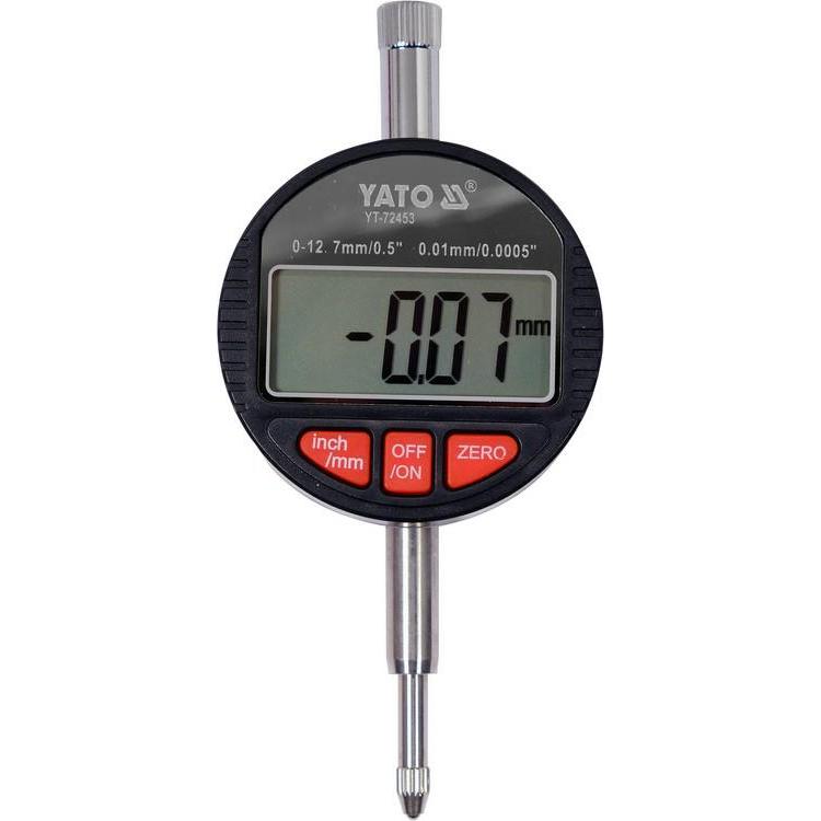 Yato, Wasserwaage, CZUJNIK ZEGAROWY ELEKTRONICZNY 0-12,7mm (9 cm)