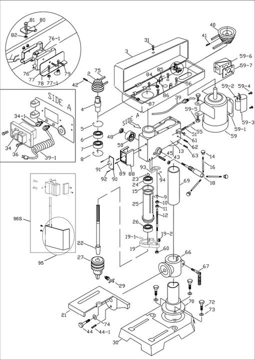Actual product image Proton Bench drill BMT-ECO13M