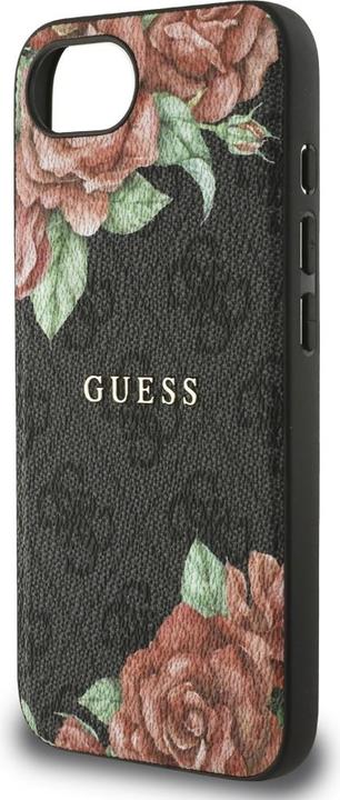 Immagine prodotto Guess Case 4G Flowers Print MagSafe for iPhone 16e black (Apple iPhone 16e)