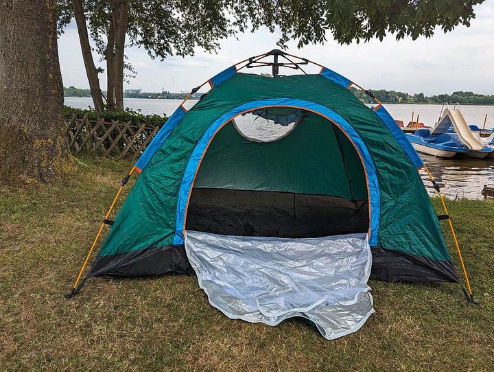 Bdt Pop Up Automatik Zelt, 1-2 Personen Waldgrün (Wurfzelt, 2 Personen)