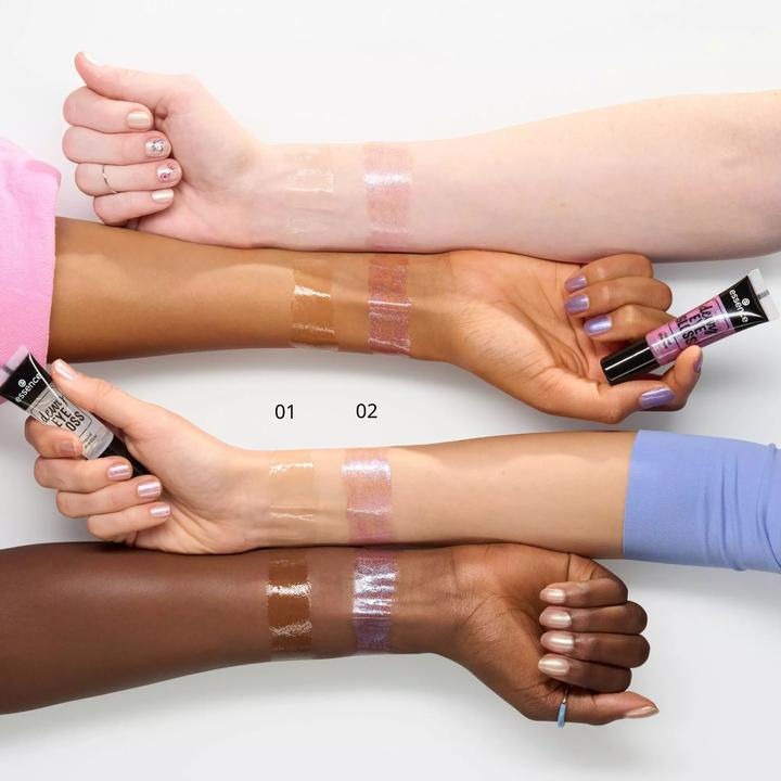 Produktbild essence Lidschatten Dewy Eye Gloss Liquid Shadow 01 Crystal Clear (01 Crystal Clear)