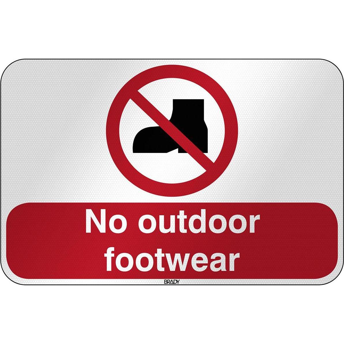 Brady, Sicherheitskennzeichnung, ISO Safety Sign - No outdoor