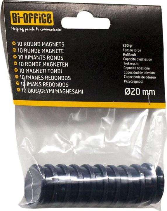 Produktbild Bi-Office Super Strong Magnets blau (10x)