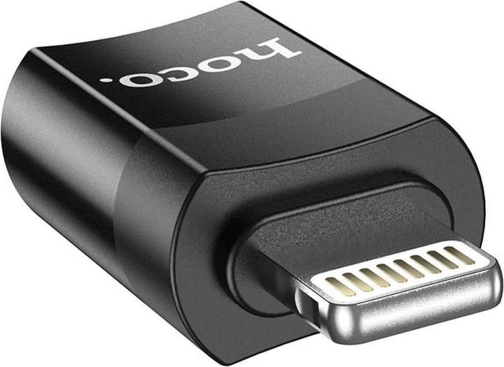 Actual product image Hoco USB Adapter UA17 Type-C - Lightning Black (Lightning, USB-C)