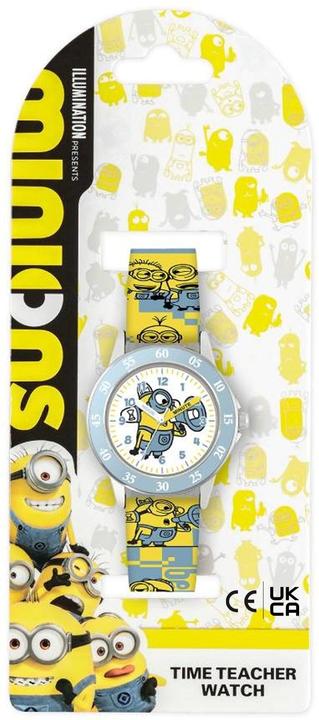 Immagine prodotto Disney Orologio Accutime Minions giallo con cinturino in silicone DMF4107 (Orologio da polso analogico)