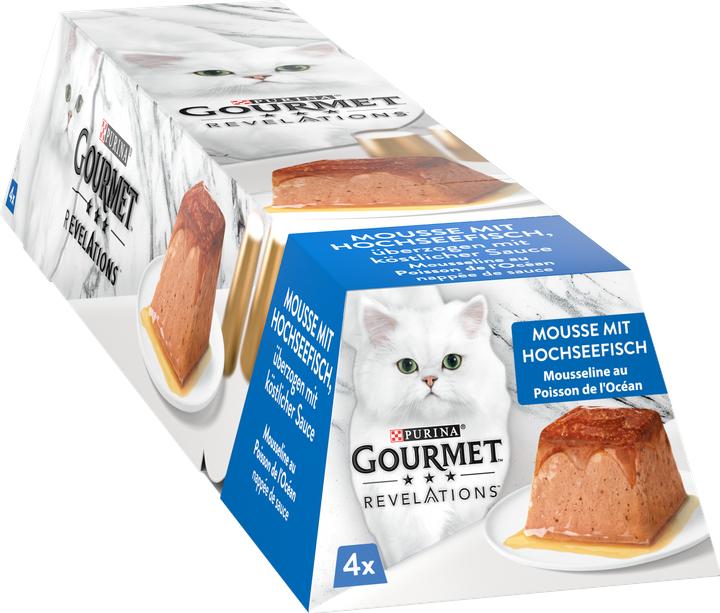Produktbild Gourmet Revelations Mousse Hochseefisch mit Sauce (Adult, 4 Stk., 228 g)