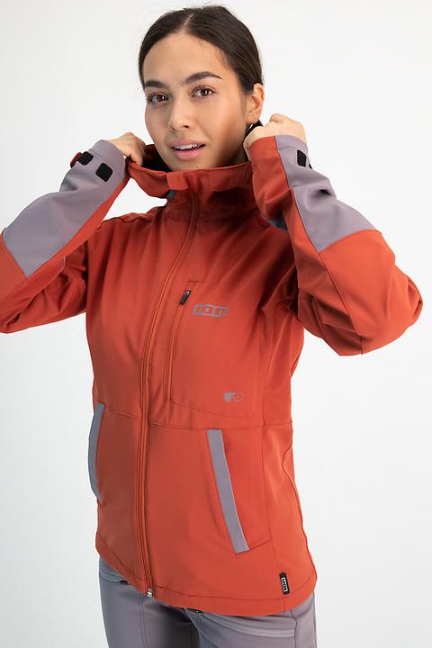 Actual product image ION Bike Jacket Shelter 2L Softshell women - spicy-red (L)