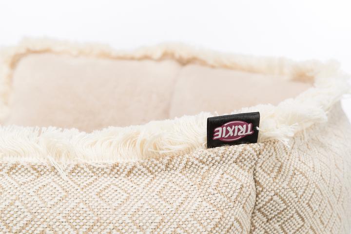 Actual product image Trixie Boho bed, square, 50 × 50 cm, beige (Cat)