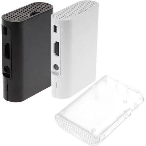 HutoPi Custodia per Raspberry Pi B/2/3B/3B+, Accessori di elettronica + Alloggiamento, Bianco