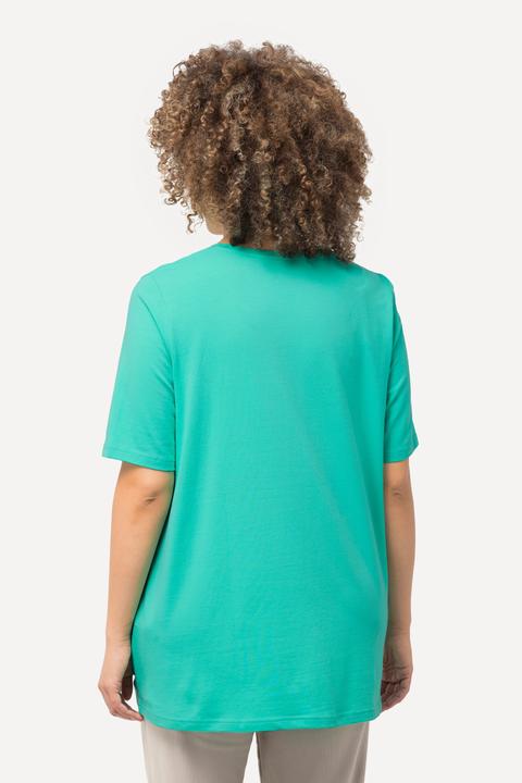 Produktbild Ulla Popken T-Shirt, A-Linie, Rundhalsausschnitt, Halbarm (62)