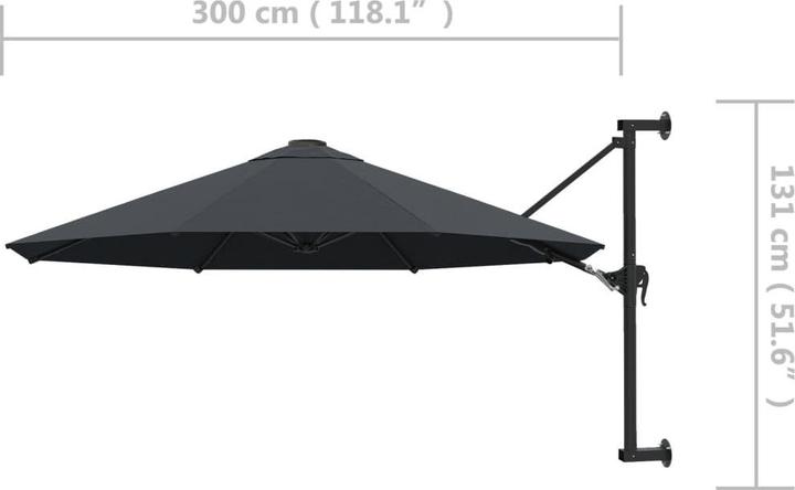 Actual product image vidaXL Sonnenschirm (3 m)