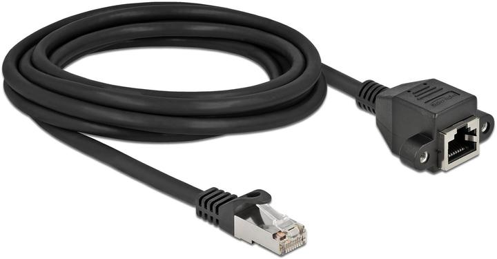 Produktbild Delock Netzwerk Verlängerungskabel S/FTP RJ45 Stecker zu RJ45 Buchse Cat.6A 3 m schwarz (S/FTP, CAT6a, 3 m)