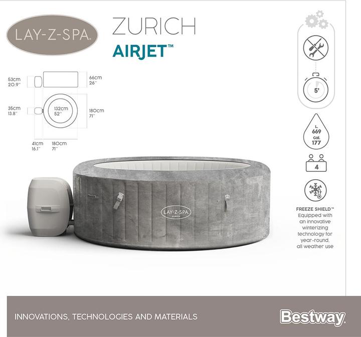 Immagine prodotto Bestway Lay-Z-Spa Zurigo (4 pers.)