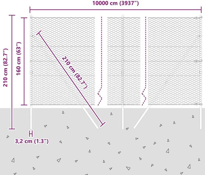 Produktbild vidaXL Gartenzaun