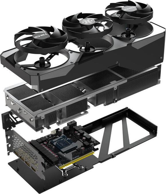 Actual product image Inno3D GeForce RTX 5080 iCHILL X3 (16 GB)