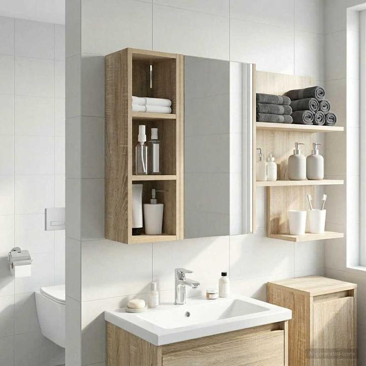 Produktbild vidaXL Badezimmerschrank (16 x 20 x 62.50 cm)