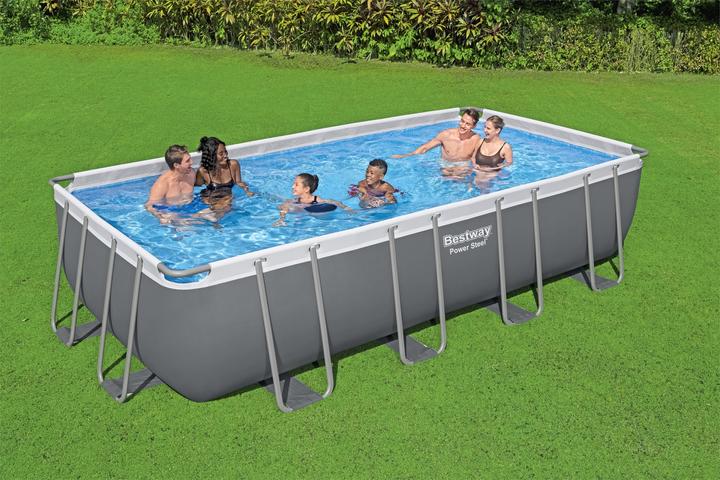 Actual product image Bestway Power Steel Above Ground Pool Set 5.49 m x 2.74 m x 1.22 m (549 x 274 x 122 cm)