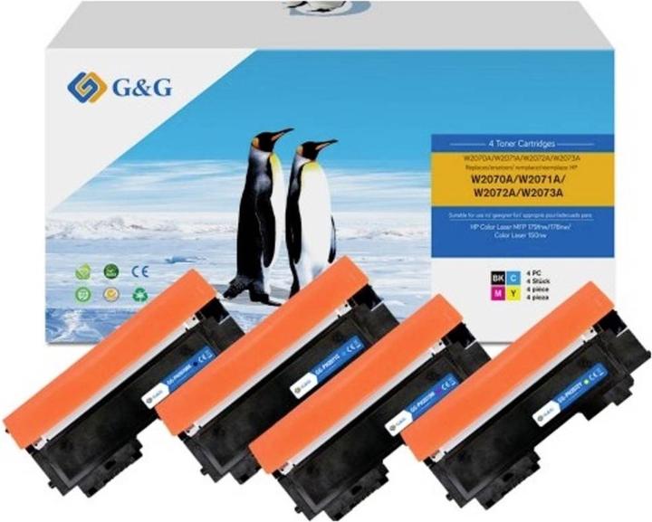 Immagine prodotto G&G Il toner sostituisce HP 117A Compatibile Combi-Pack Nero, Ciano, Magenta, Giallo N (C, FC, M, Y)