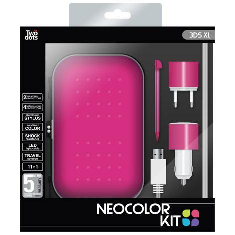 Two Dots Kit Neocolor Rosa 3DS/NEW 3DS XL TwoDots (3DS XL), Altri accessori gaming, Pink