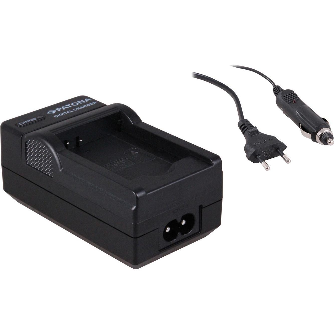 Patona Caricabatterie 2in1 per Panasonic DMW-BCL7E BCL7 SZ9 SZ3 XS1 FS50 FH50 F5 (Caricabatterie per fotocamere), Alimentatore fotocamera