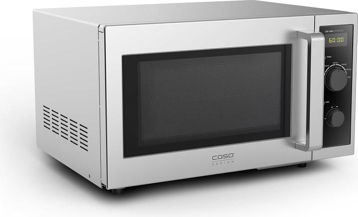 Actual product image Caso Ceramic Microwave | CM 1000 | Free standing | 1000 W | Stainless Steel/Black (25 l)